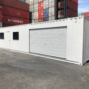 40FT STANDARD CONTAINER WITH SIDE ROLL UP AND MAN DOOR